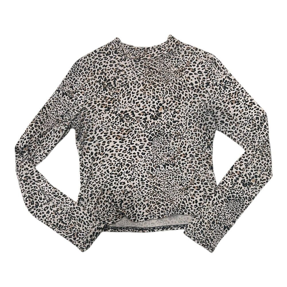 Nasty Gal Animal Print Lightweight Long Sleeve Tee 2